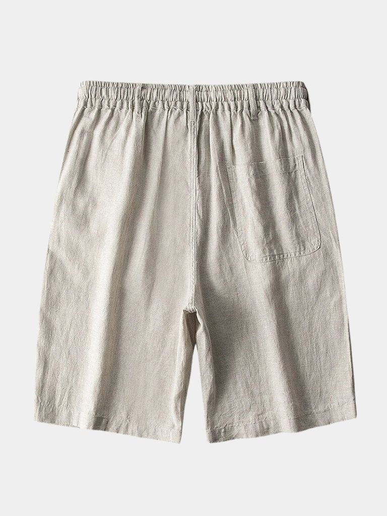 Gris Mariner Linen Shorts - Cross & Crown