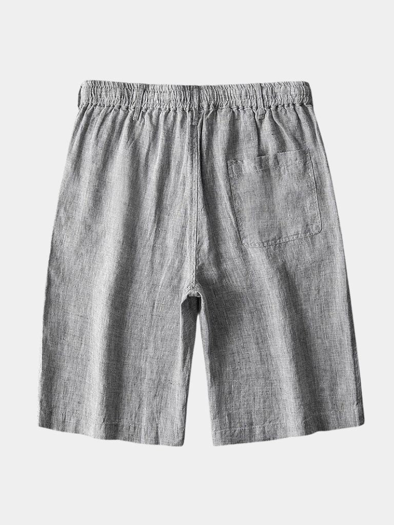 Gris Mariner Linen Shorts - Cross & Crown