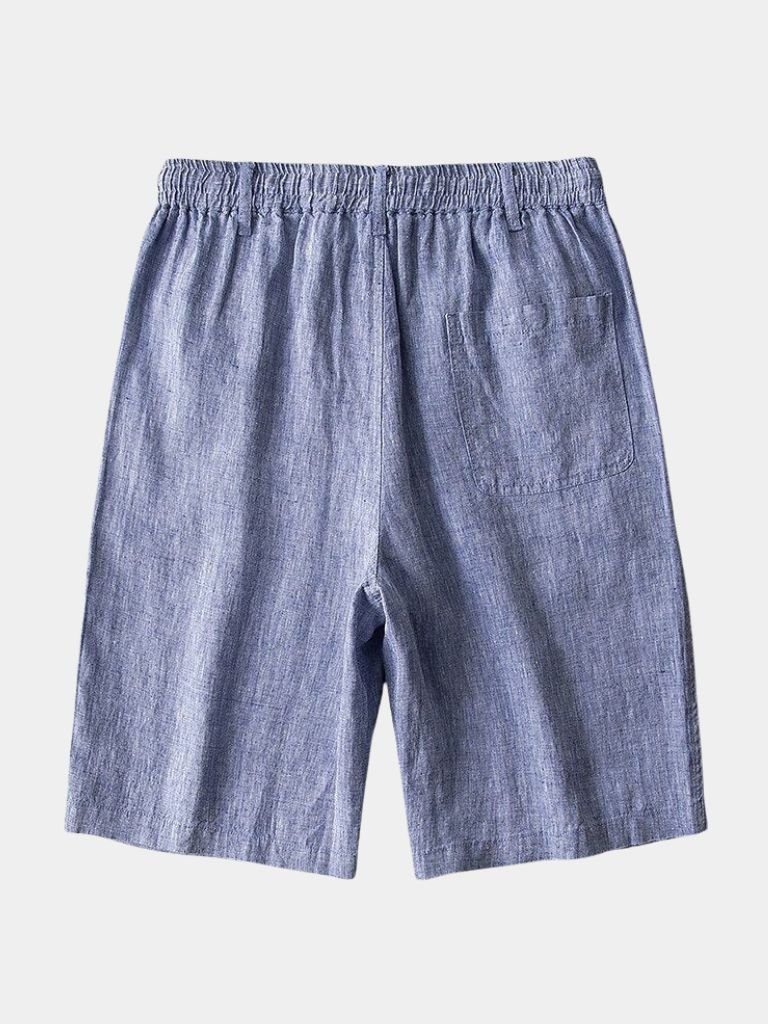 Gris Mariner Linen Shorts - Cross & Crown