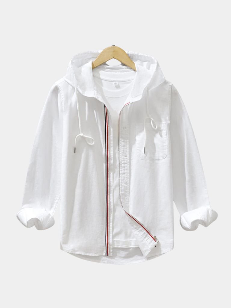 Light Covenant Linen Hooded Shirt – Cross & Crown - Cross & Crown
