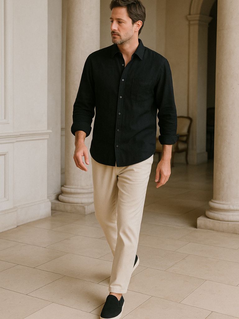 Linen Noire Set - Cross & Crown