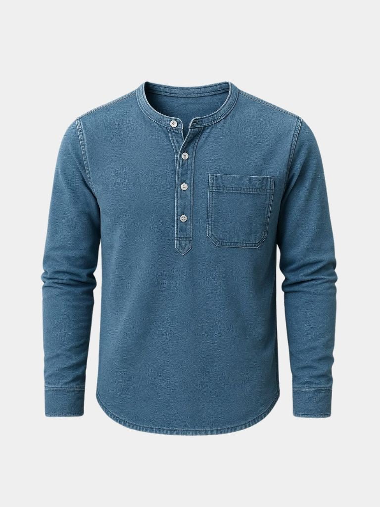 Nash Henley Long Sleeve Shirt – Cross & Crown - Cross & Crown