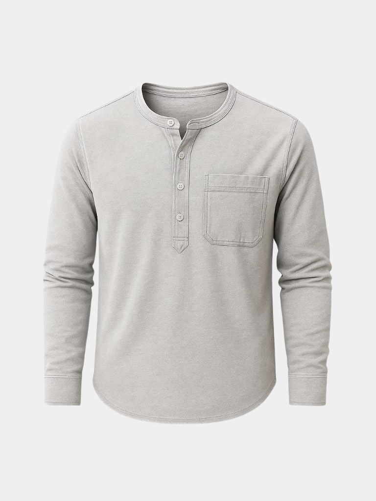 Nash Henley Long Sleeve Shirt – Cross & Crown - Cross & Crown