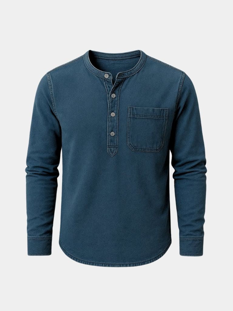 Nash Henley Long Sleeve Shirt – Cross & Crown - Cross & Crown