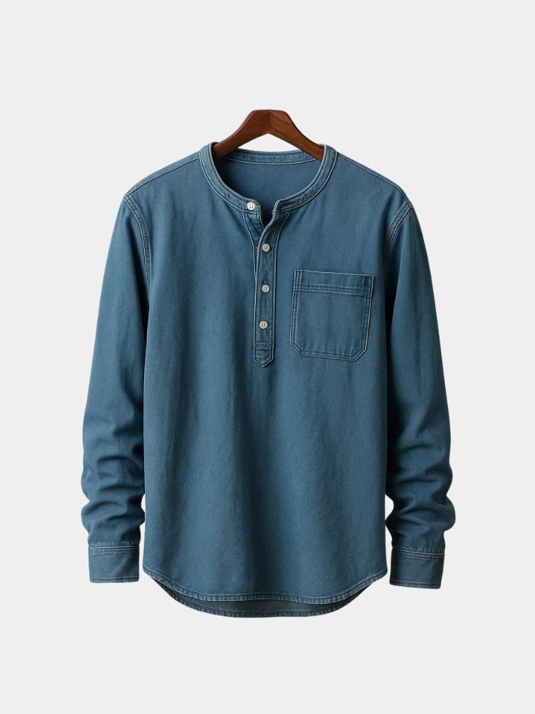 Nash Henley Long Sleeve Shirt – Cross & Crown
