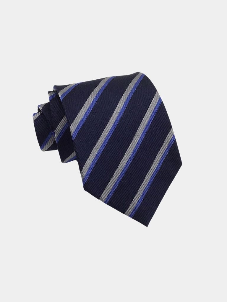 Navy Ledger Tie – Cross & Crown - Cross & Crown