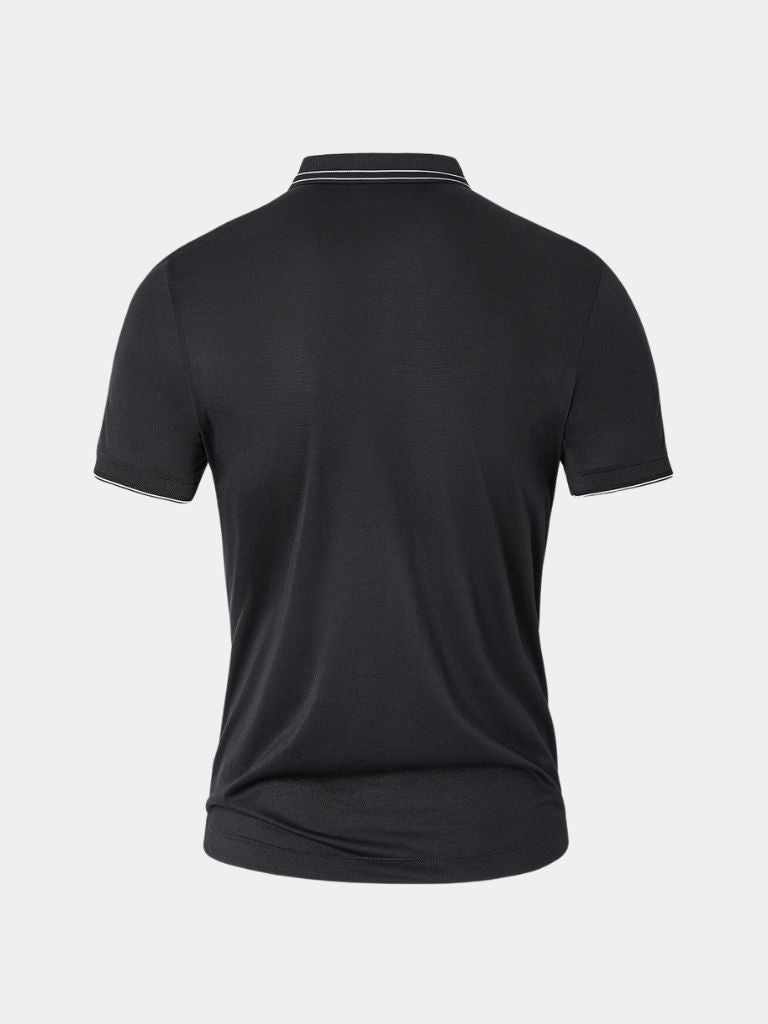 Obsidian Trim Polo – Cross & Crown