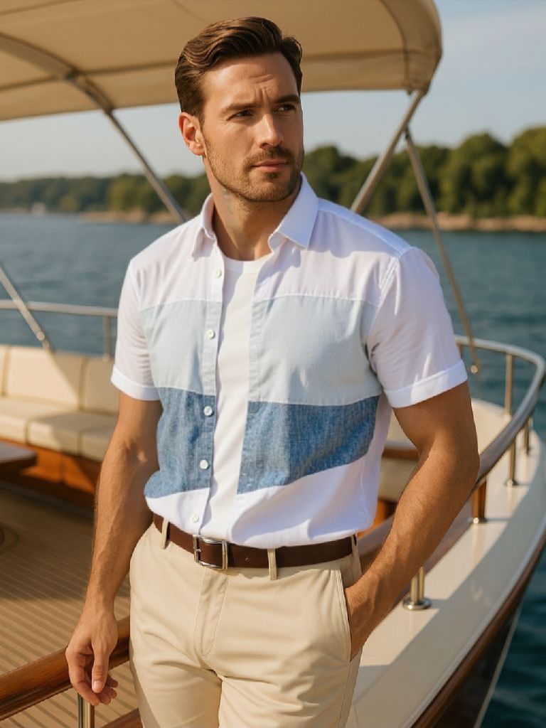 Port Mediterráneo Shirt – Cross & Crown
