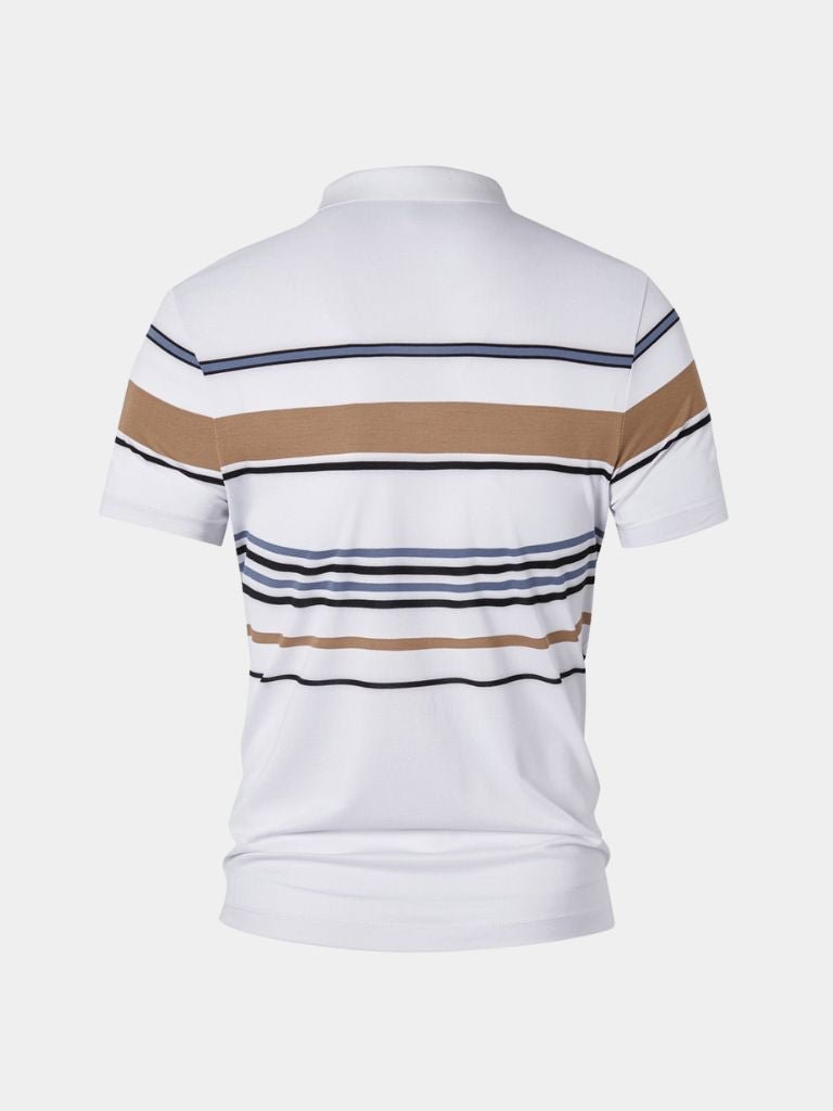 Sunset Stripe Polo – Cross & Crown