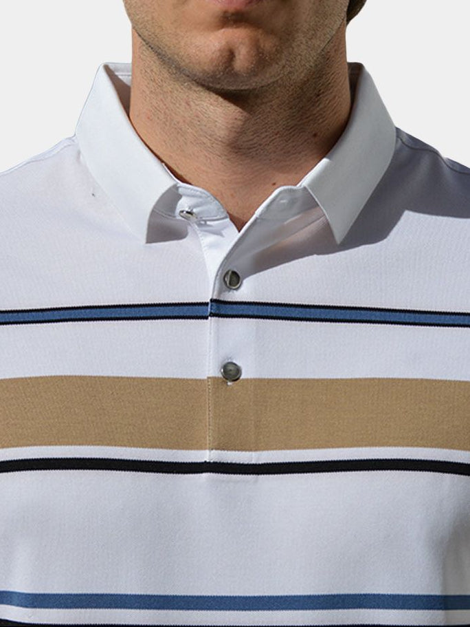 Sunset Stripe Polo – Cross & Crown