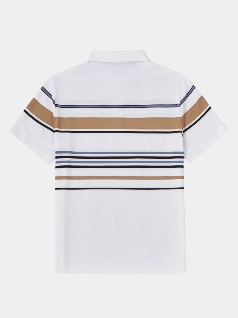 Sunset Stripe Polo – Cross & Crown