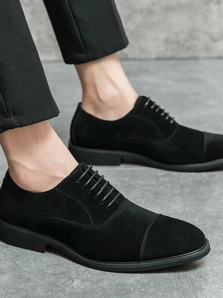 Velvet Monarch Derby Shoes - Cross & Crown