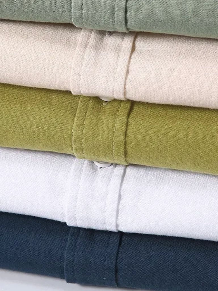 White Wellspring Linen T-Shirt – Cross & Crown